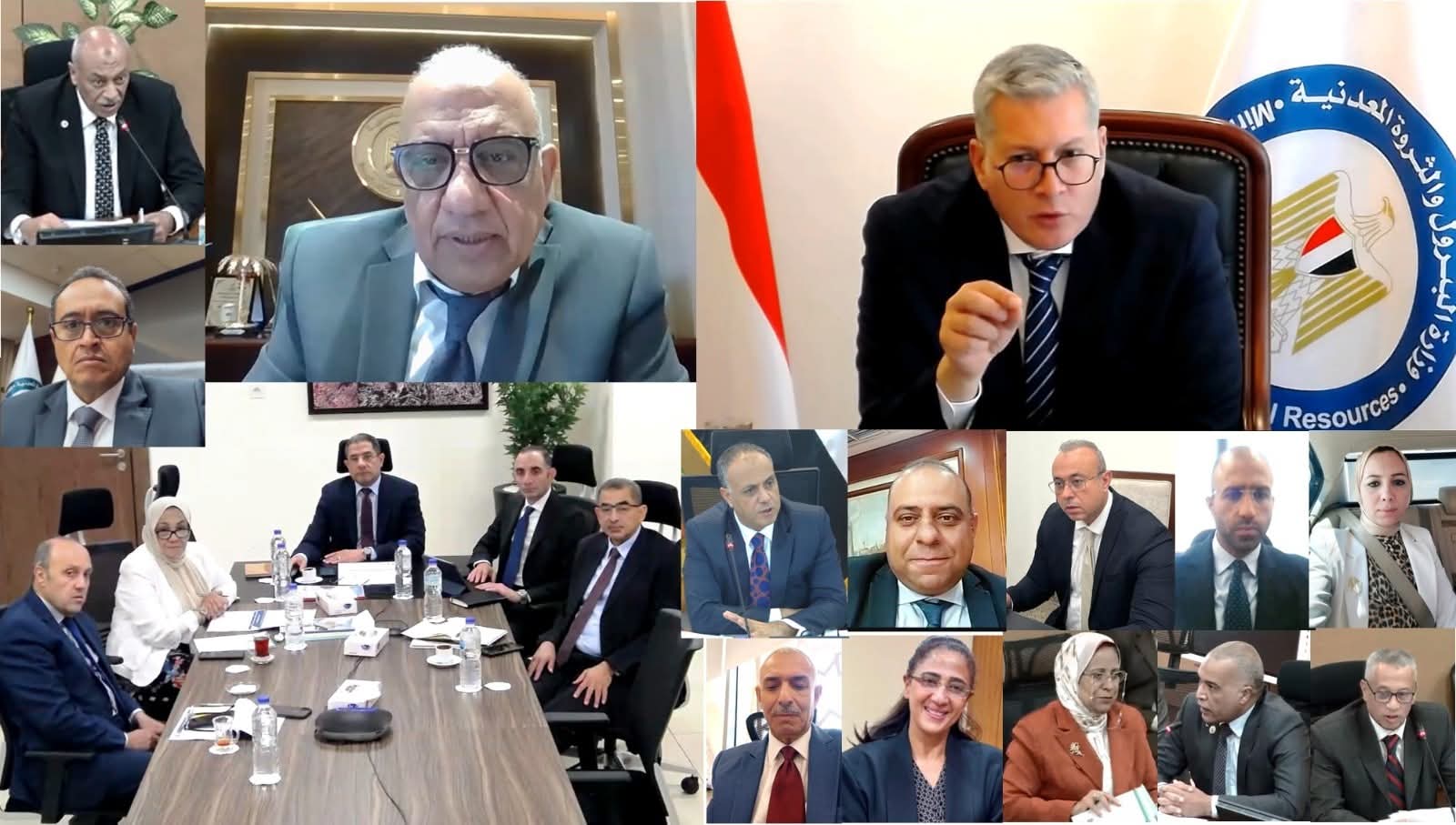 بدوى يشهد اجتماعي الجمعيات العامة لشركتي السويس لتصنيع البترول والنصر للبترول