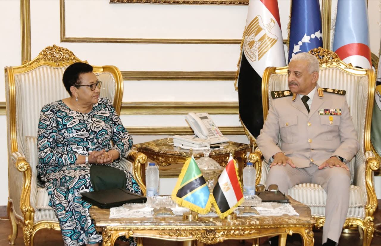 وزير الدفاع يلتقى وزير الدفاع والخدمة الوطنية التنزانية
