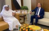 بدوى يبحث مع مدير الديوان الأميري بالفجيرة تعزيز مجالات التعاون المشترك بين البلدين