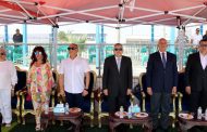 محافظ الإسماعيلية ورئيس هيئة قناة السويس يشهدان بدء محاولة القبطان ولاء حافظ لتحقيق رقم قياسي جديد في الغطس