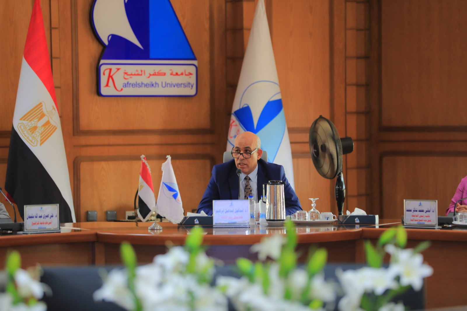جامعة كفر الشيخ: مجلس العمداء يناقش الاستعدادات للعام الجامعي الجديد وتفعيل المبادرات الوطنية