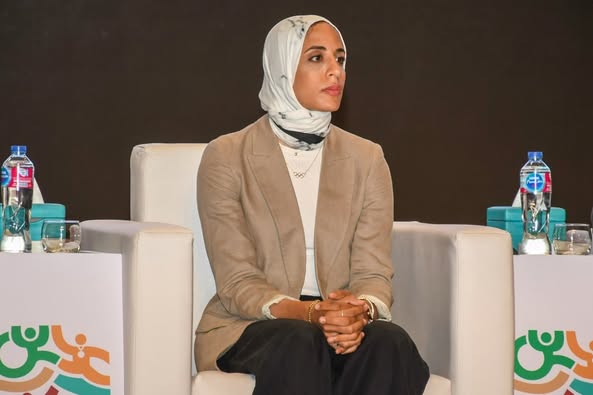 فيريال أشرف : سعيدة للمشاركة في حفل إطلاق الاستراتيجية الوطنية للشباب والرياضة