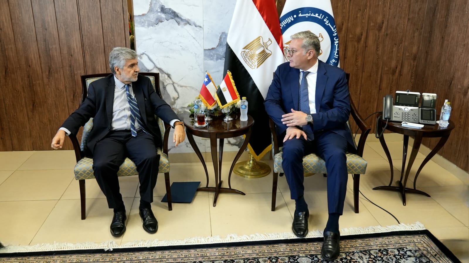بدوى يبحث حرص مصر على تعميق التعاون الثنائي مع شيلي واستكشاف آفاق جديدة للشراكة