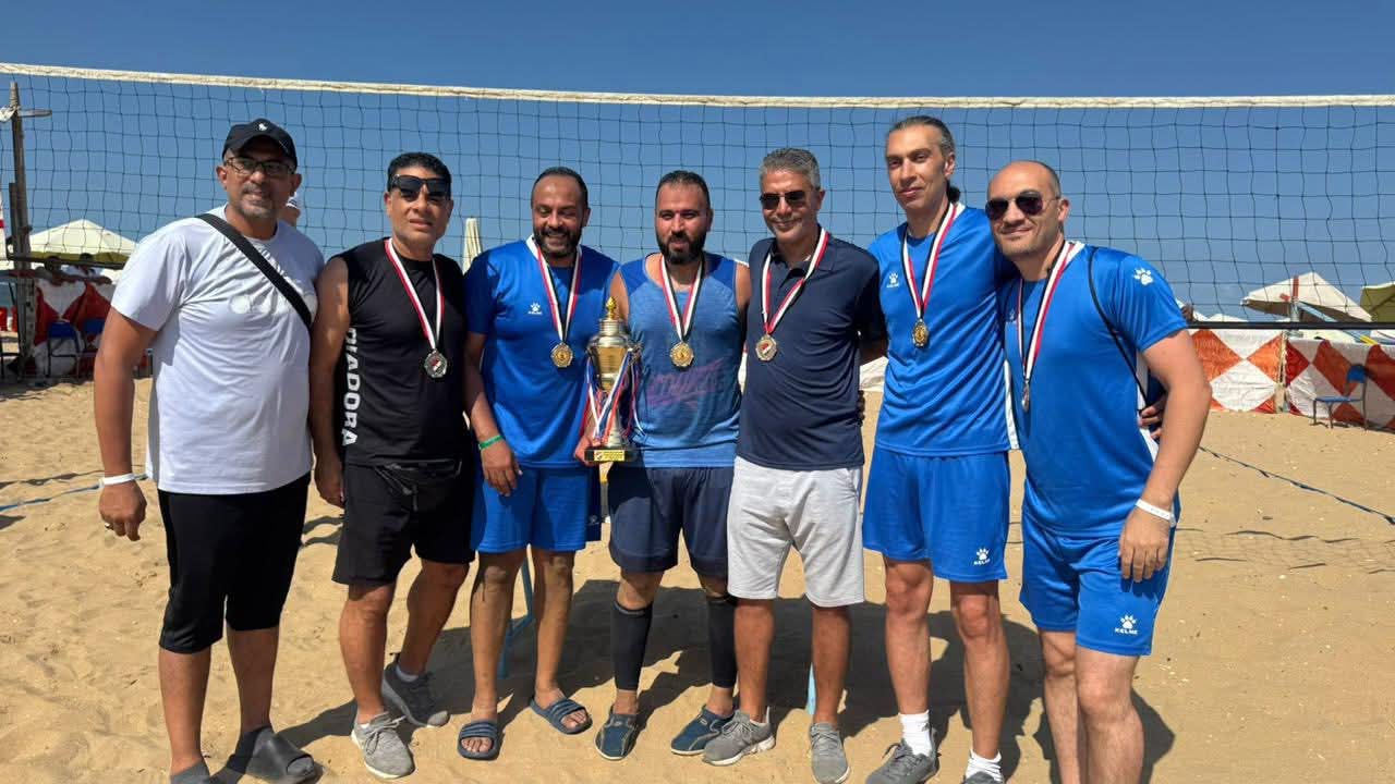 شركة خالدة للبترول تحصل علي المركز الاول لكرة الطائرة الشاطئية في بطولة الجمهورية للشركات