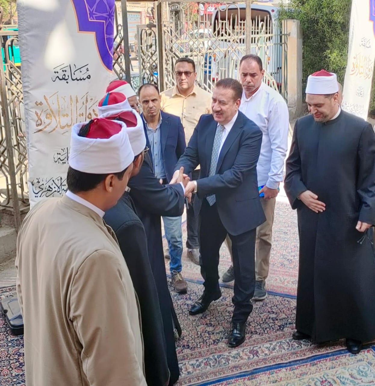 محافظ المنوفية يتفقد سير فعاليات مسابقة دولة التلاوة