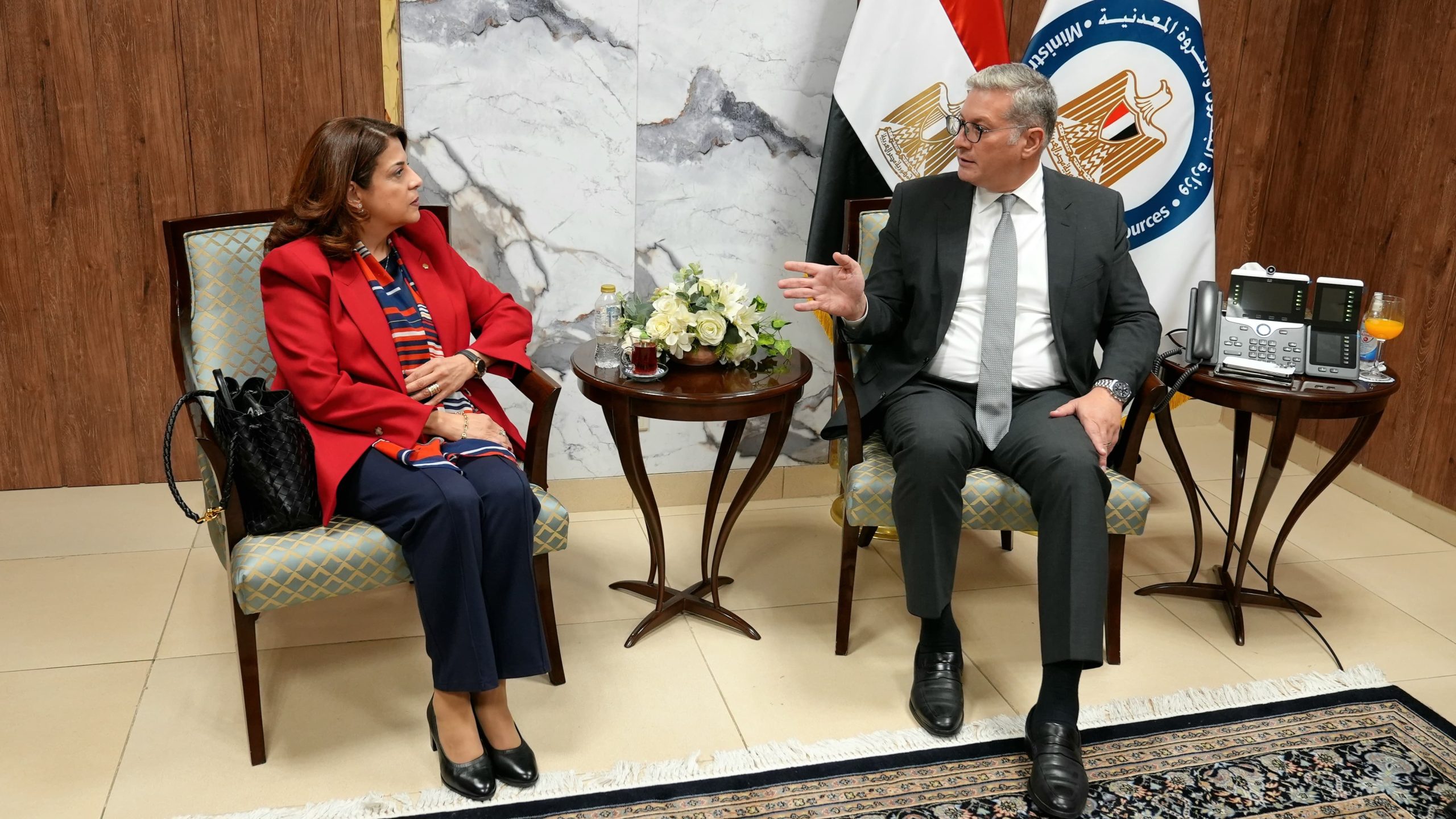 بدوى يبحث استثمارات شل العالمية في البحث وإنتاج الغاز في مصر
