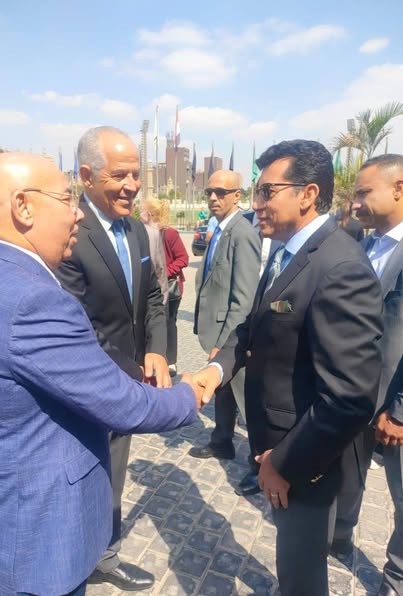 وزير الرياضة يلتقى رئيس اتحاد البحر المتوسط  ورئيس الاتحاد المصرى للكاراتية وإشادة دولية بالتطوير الدائم والمستمر للرياضة المصرية