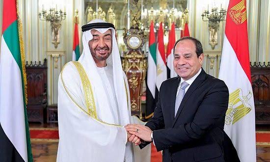 الرئيس السيسى يستقبل محمد بن زايد بمطار القاهرة