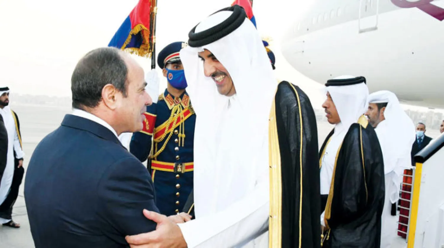 الرئيس السيسى يلتقى بأمير قطر للمشاركة في أعمال القمة العربية الإسلامية الاستثنائية