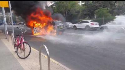 الشرطة الإسرائيلية: واقعة انفجار سيارة في تل أبيب جنائية