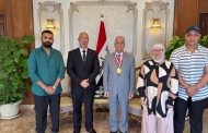 سفير العراق في القاهرة يستقبل الفريق العراقي المشارك في مهرجان طهاة العالم