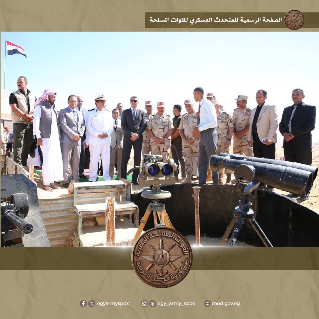 الجيش الثالث الميدانى يفتتح مزار النقطة الحصينة بعيون موسى بعد إنتهاء أعمال تطويره