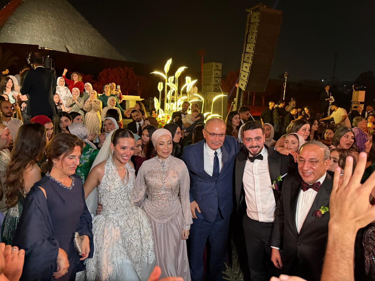 سفير تركيا بالقاهرة يشارك في حفل زفاف العروسين سارة وعمر