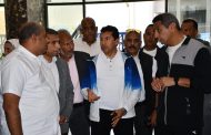 صبحي ومحافظ السويس يتفقدان المدينة الشبابية وحمام السباحة الأولمبي