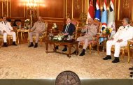 وزير الدفاع يستقبل وزير الداخلية ووفد من قيادات الشرطة لتقديم التهنئة بمناسبة الإحتفال بالذكرى الثانية والخمسين لإنتصارات أكتوبر المجيدة