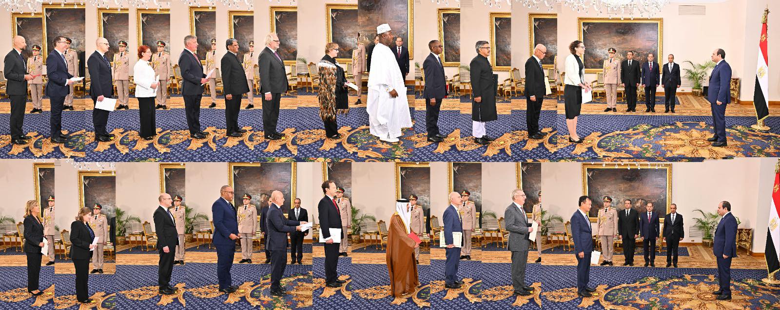 الرئيس السيسى يستقبل السفراء الجدد المعتمدين لدى مصر