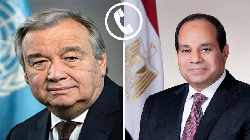 الرئيس السيسى يستعرض اهمية اعطاء شرعية دولية للاتفاق مع غزة واسرائيل