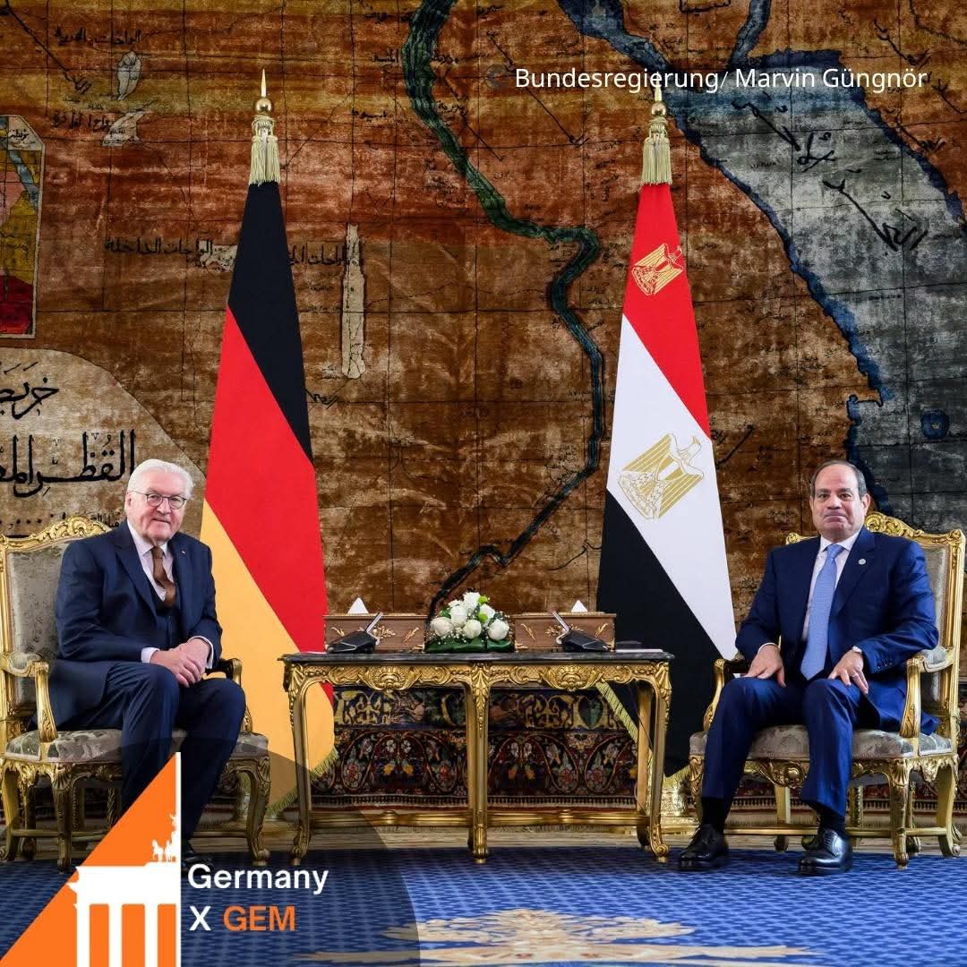 الرئيس الألماني يبحث مع الرئيس السيسى سُبل تحقيق حلٍّ سياسي دائم في الشرق الأوسط