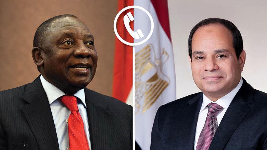 الرئيس السيسى يبحث عمق العلاقات بين مصر وجنوب أفريقيا
