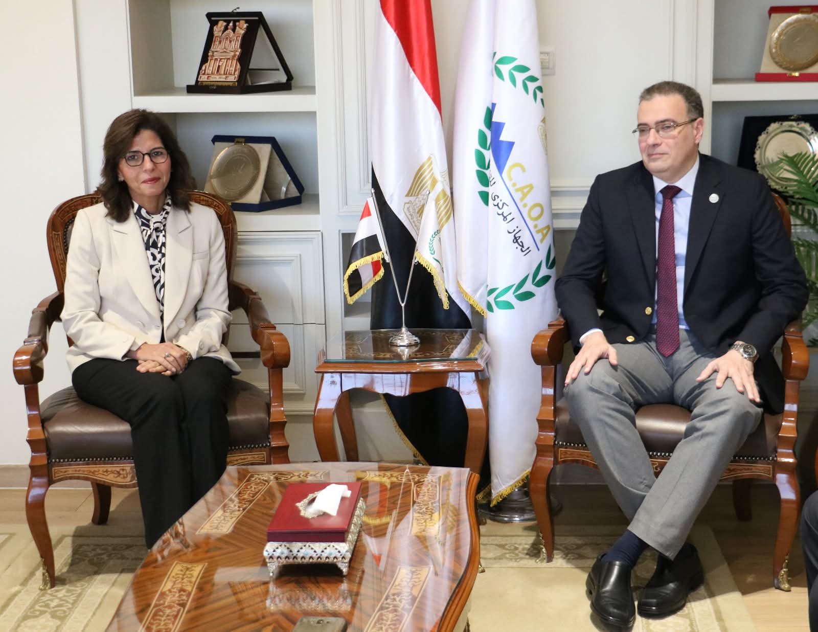 رئيس التنظيم والإدارة يبحث مع الأكاديمية الوطنية للتدريب تعزيز التعاون في بناء قدرات القيادات