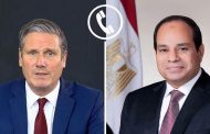 الرئيس السيسى يبحث وقف إطلاق النار والتهدئة في غزة وضمان تدفق المساعدات مع رئيس وزراء بريطانيا