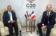 وزير الخارجية يلتقى مع نظيره الفرنسي على هامش أعمال قمة مجموعة العشرين