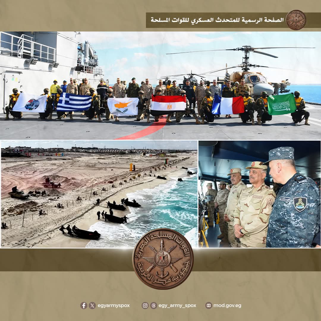 وزير الدفاع يشهد تنفيذ المرحلة الرئيسية للتدريب المشترك 