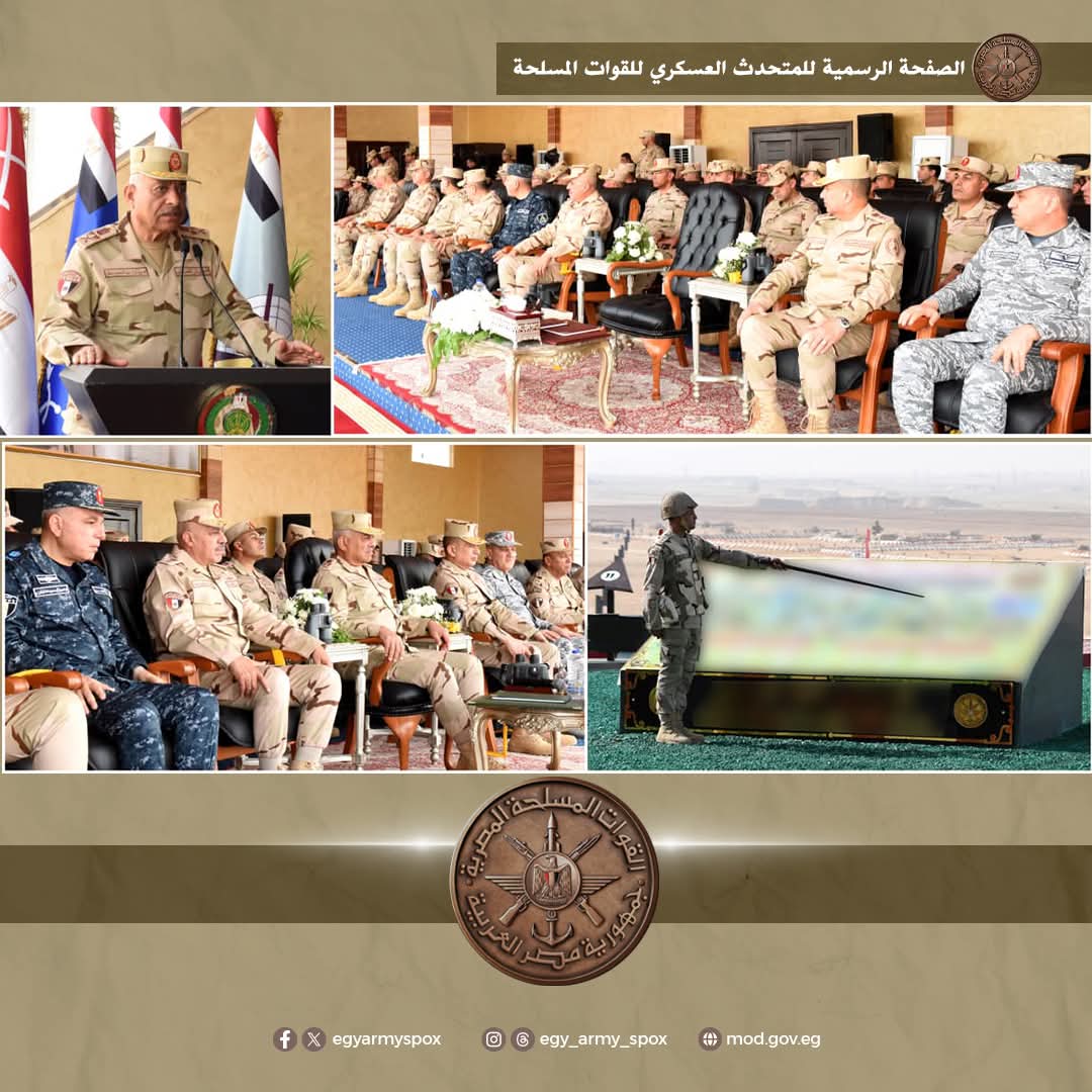 وزير الدفاع يشهد تنفيذ المرحلة الرئيسية للرماية الصاروخية لقوات الدفاع الجوى