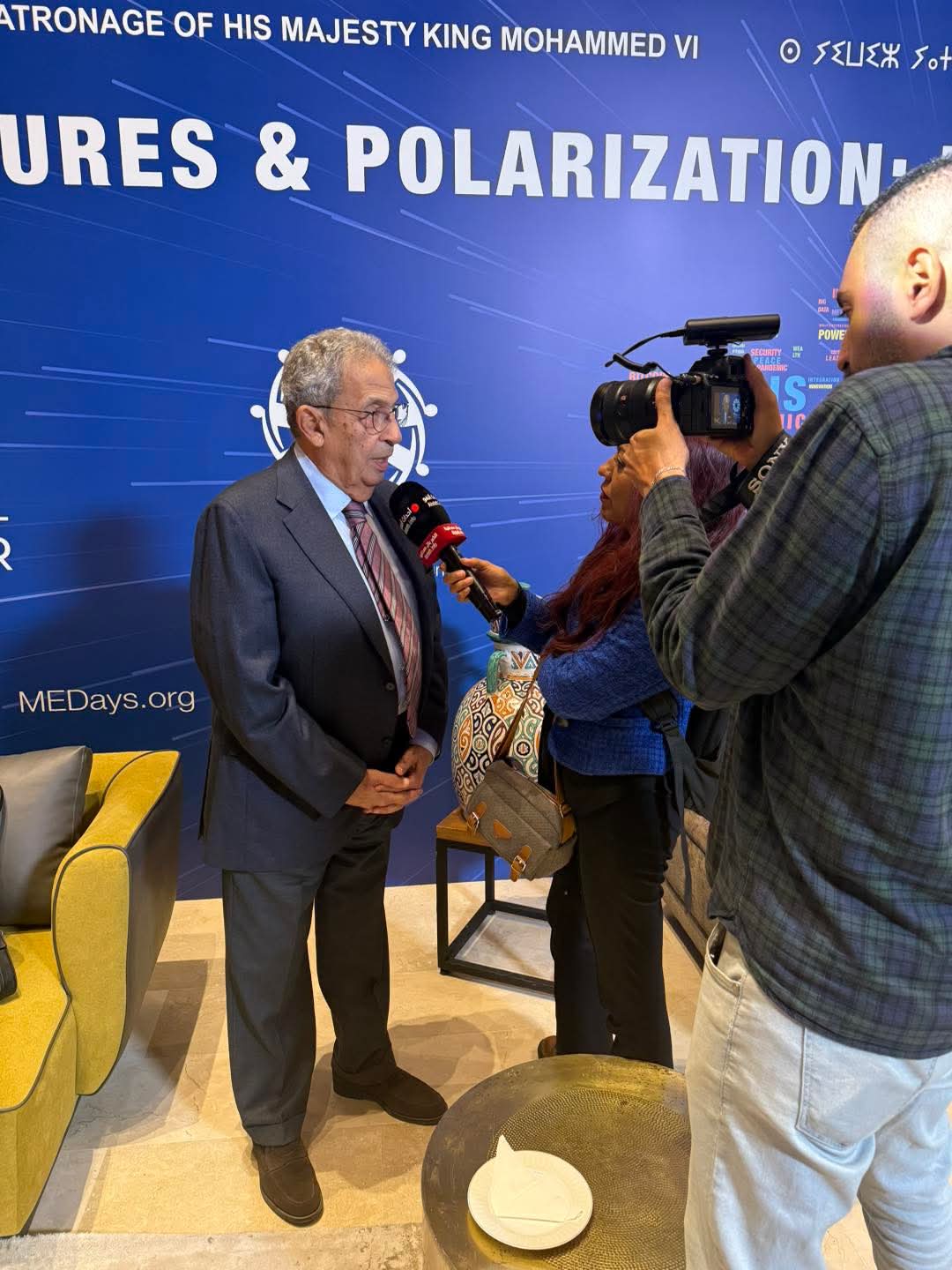 عمرو موسى يشارك بمنتدى ميدايز 2025 فى طنجة