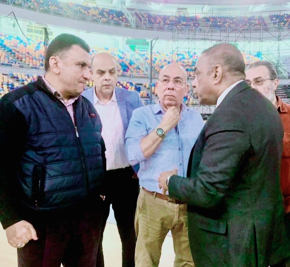بالصور.. جولة تفقدية لمجلس اتحاد الكاراتيه باستاد القاهرة قبل بطولة العالم