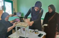 شباب كفر الشيخ: ورشة فنون الديكوباج لعضوات نادى الفتاة بمركز شباب قبريط