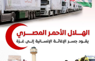 بالإنفوجراف.. المركز الإعلامي لمجلس الوزراء: الهلال الأحمر المصري يقود جسر الإغاثة الإنسانية إلى غزة