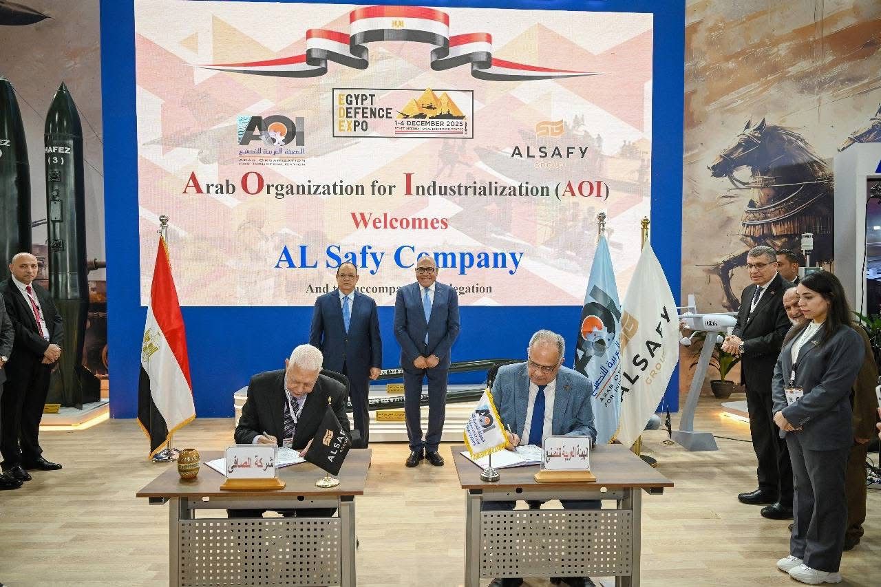مجموعة الصافي توقع اتفاقية شراكة استراتيجية مع الهيئة العربية للتصنيع لتعزيز مكانة مصر كمركز إقليمي للتقنيات المتقدمة
