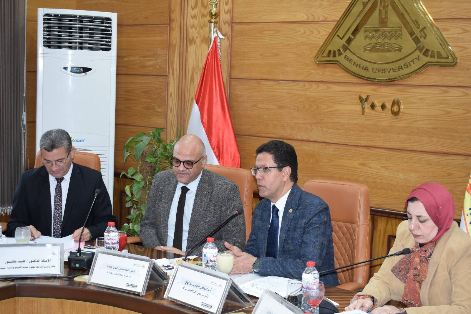محافظ القليوبية يشهد اجتماع مجلس جامعة بنها برئاسة «الجيزاوي» رئيس جامعة بنها