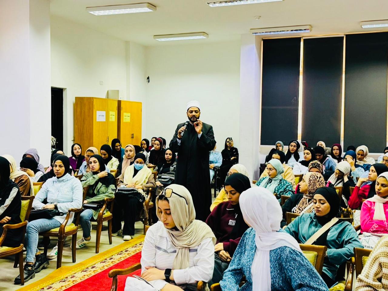 ندوة توعوية حول «التشكيك والحيرة ونشر روح التشاؤم» بكلية علوم الرياضة جامعة المنصورة