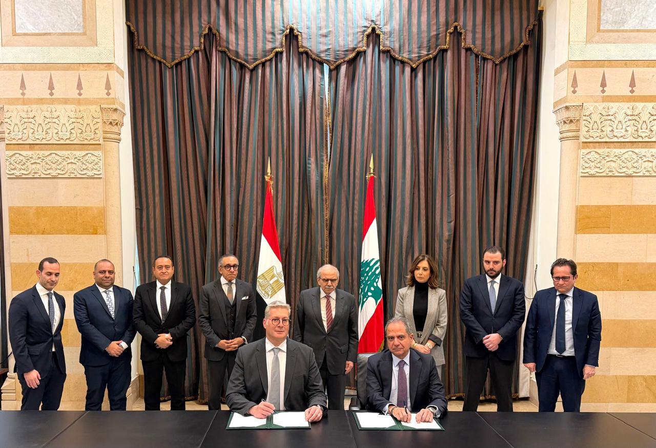 توقيع مُذكرة بين مصر ولبنان لإمداد محطة دير عمار بالغاز الطبيعي