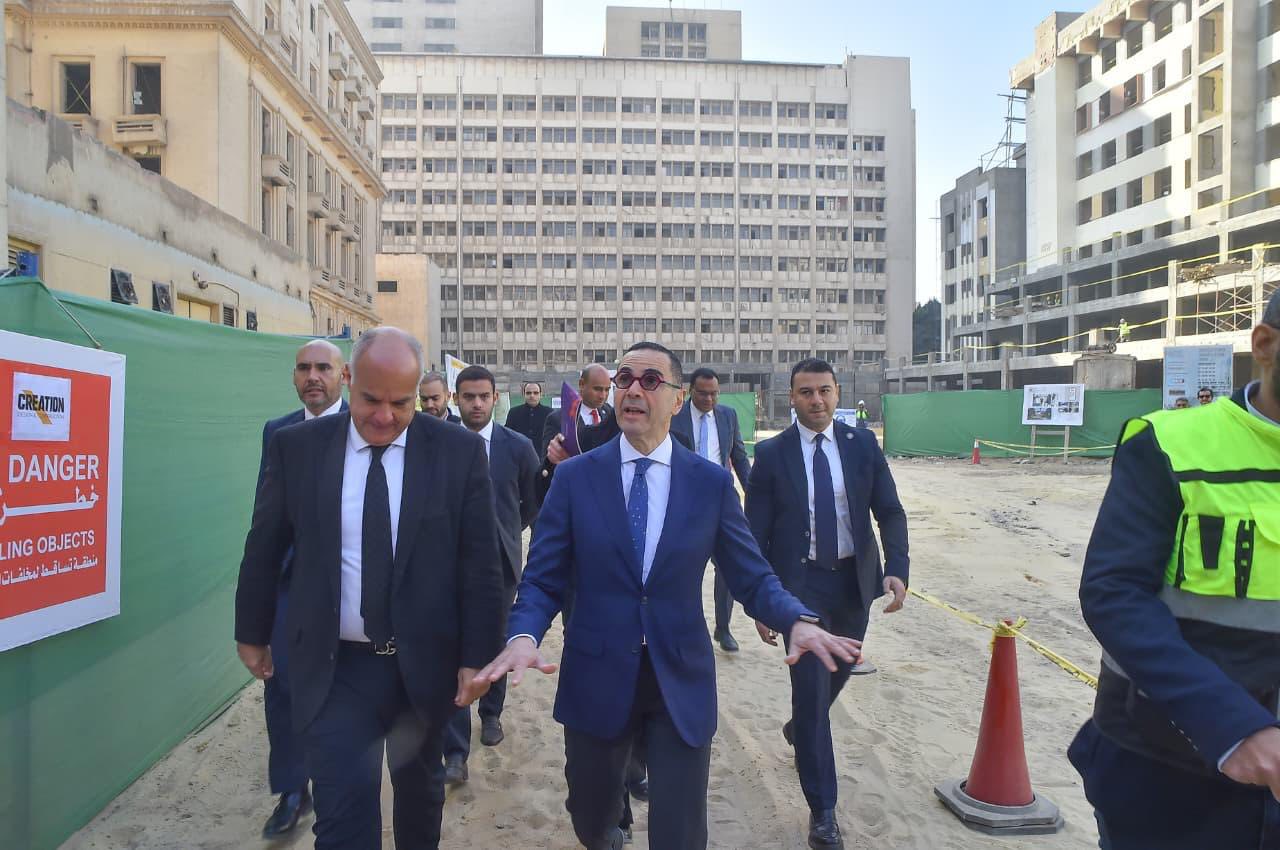وزير الاستثمار يتفقد مشروع تطوير مبنى الداخلية بـ«لاظوغلي» ضمن خطة تعظيم عائد أصول الدولة