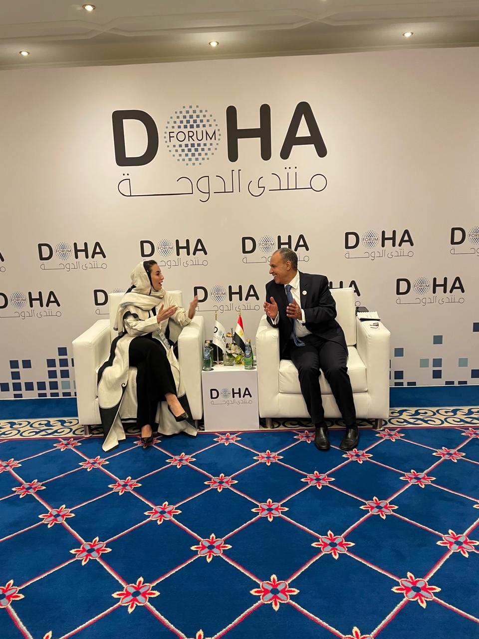 وزير الخارجية يلتقي مع الأمين العام لمنظمة التعاون الرقمي