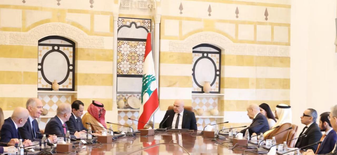 السفير المصرى فى بيروت يشارك فى اجتماع ممثلى دول اللجنة الخماسية فى لبنان