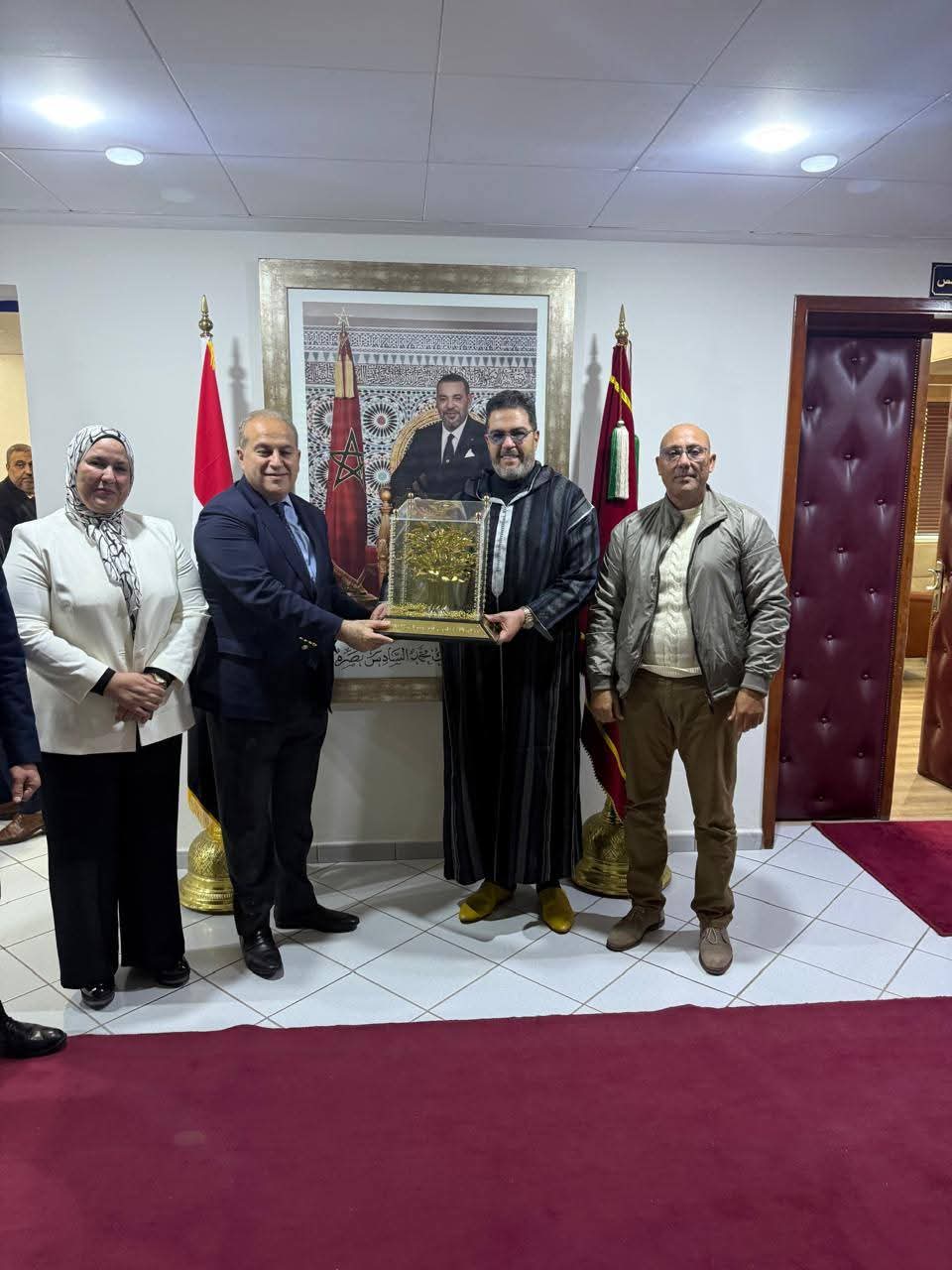 السفير المصري بالمغرب يلتقي بكبار المسئولين بمدينة أغادير
