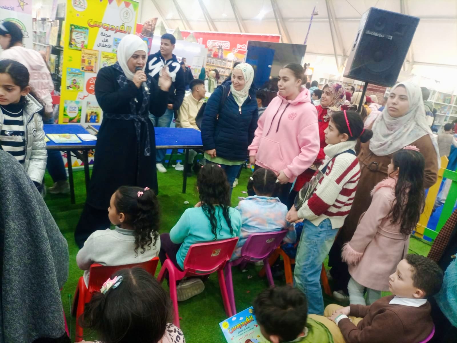 «حب الوطن» ندوة حوارية تفاعلية ضمن فعاليات جناح الطفل بمعرض القاهرة الدولي للكتاب
