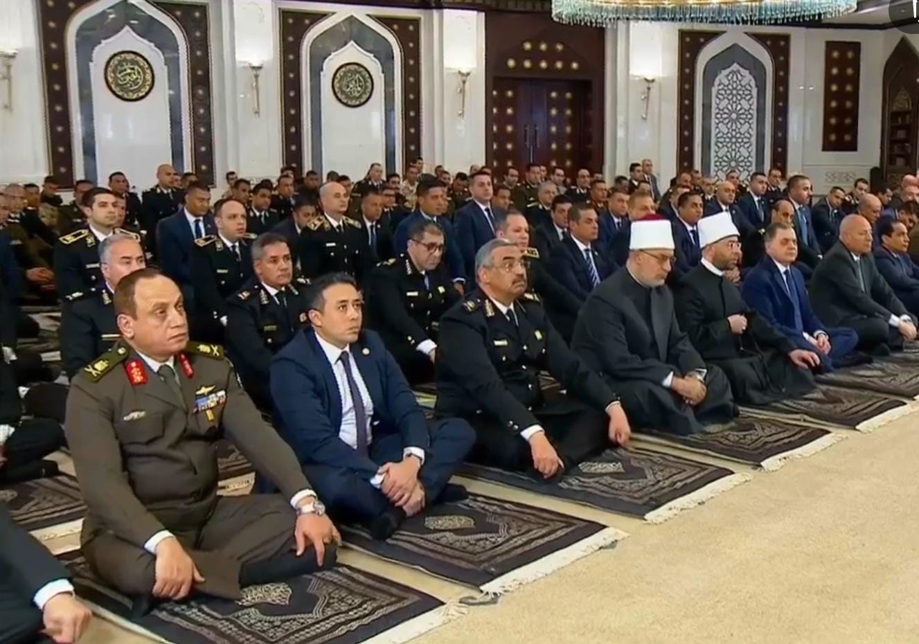 وزيرا الأوقاف والداخلية ومفتي الجمهورية ومحافظ القاهرة يشهدون صلاة الجمعة بمسجد الشرطة