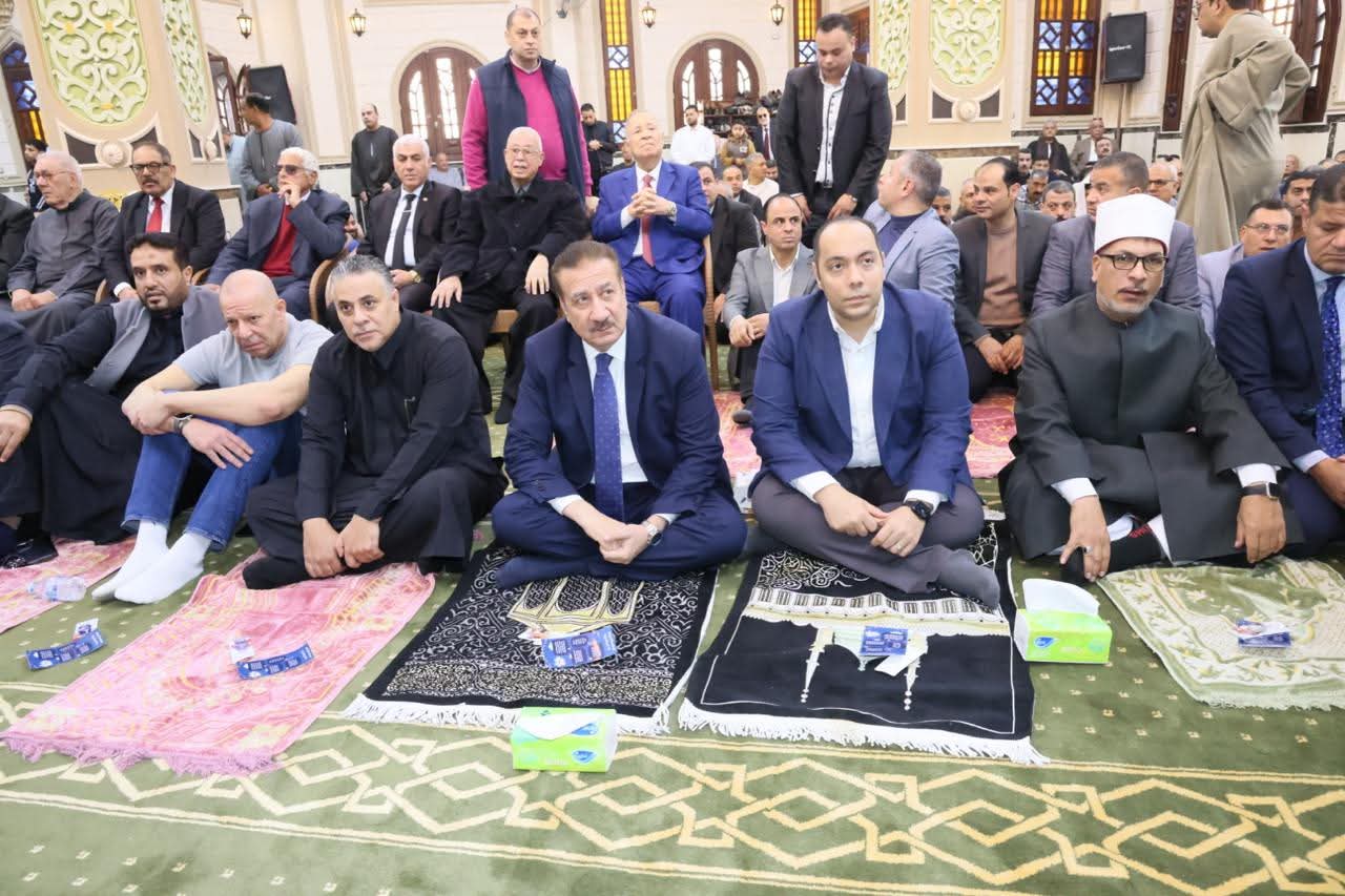 محافظ المنوفية يفتتح مسجد 