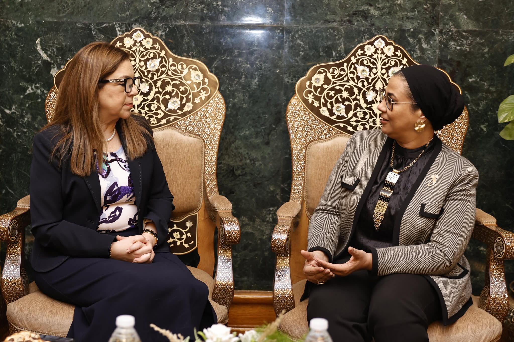 عمار تلتقي وزيرة التضامن والأسرة بالمملكة المغربية لبحث تعزيز التعاون المشترك