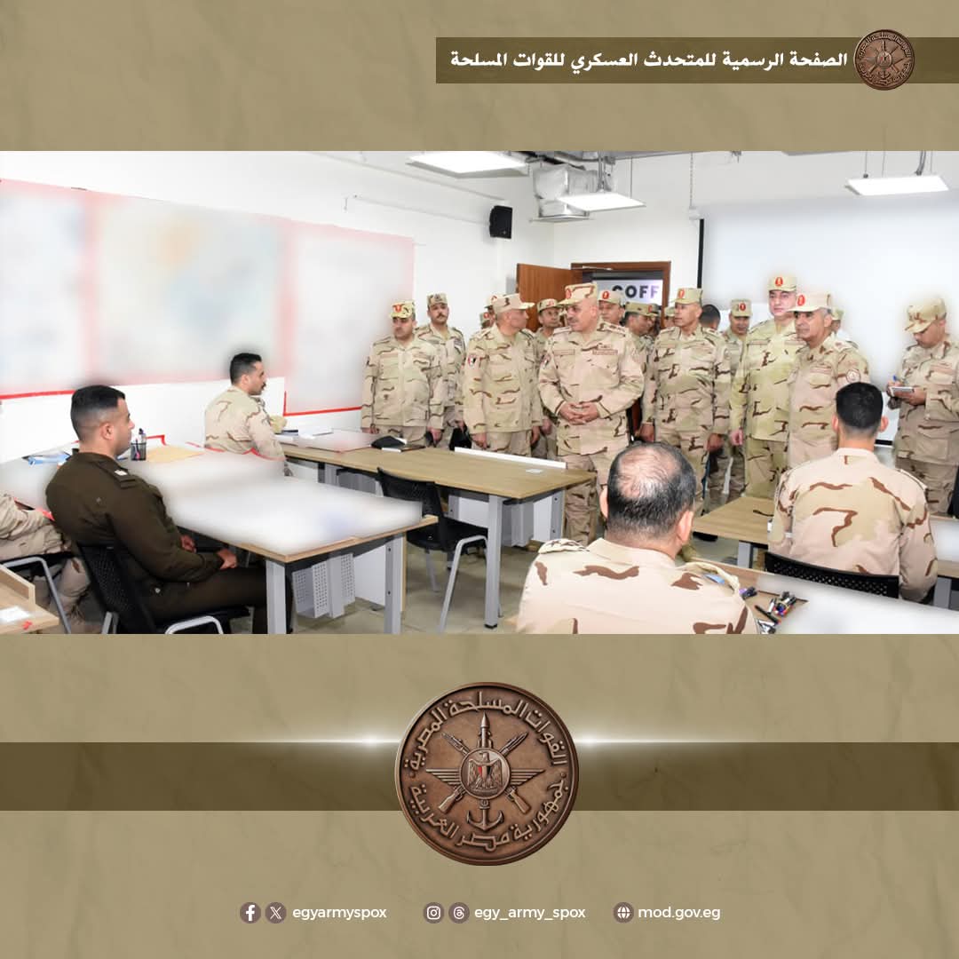 رئيس الأركان يتفقد الأكاديمية العسكرية للدراسات العليا والإستراتيجية