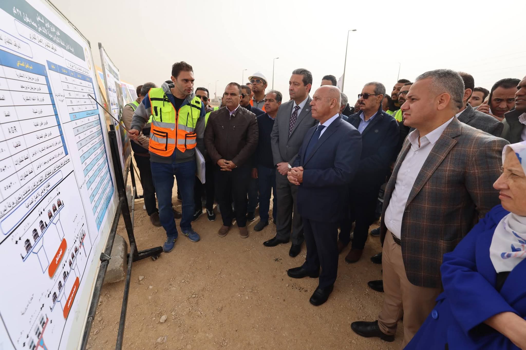 وزير النقل يتفقد مشروع تطوير الطريق الساحلي في المسافة من دمياط حتى بلطيم