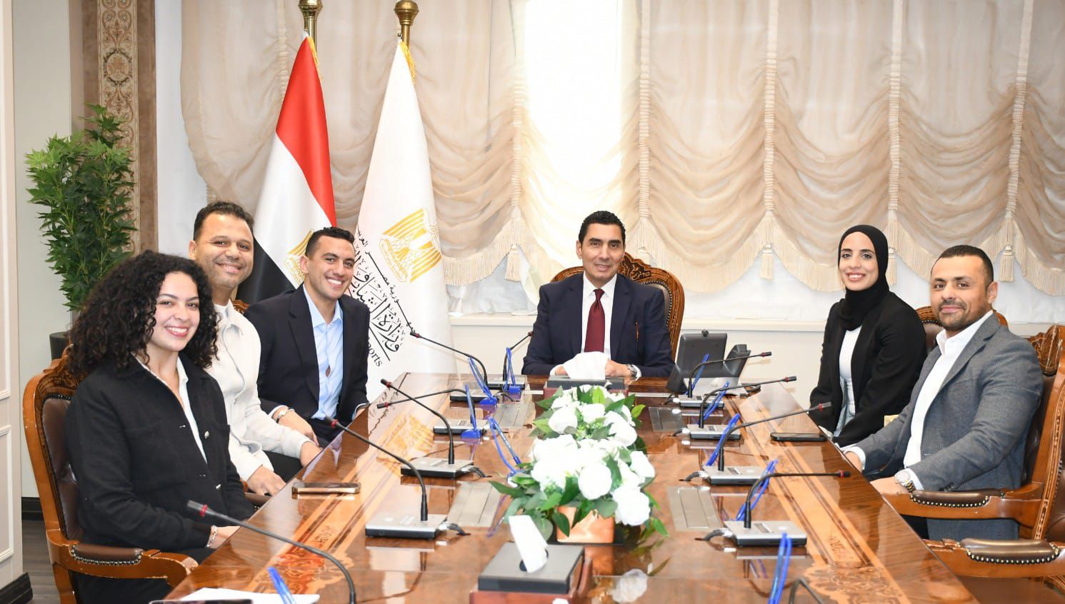 جوهر بحث دعم الأبطال والاستعدادات المقبلة مع لجنة اللاعبين باللجنة الأولمبية المصرية
