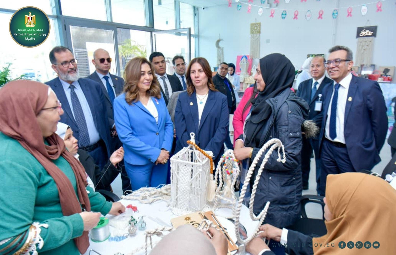 عوض تزور مؤسسة «بهية» لتقديم كل الدعم والمساندة لمحاربات السرطان في رحلة العلاج