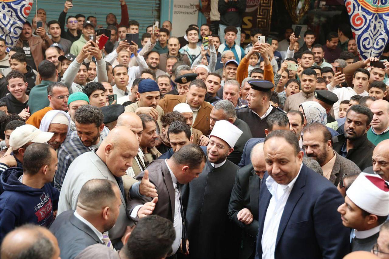 وزير الأوقاف ومحافظ المنوفية وشيخ مشايخ الطرق الصوفية يفتتحون مسجد قباء بعد التجديد والتوسعة