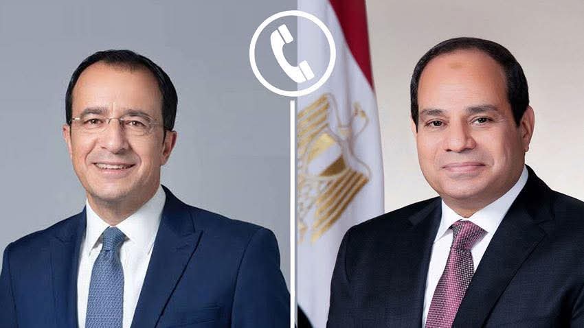الرئيس السيسى يبحث مستجدات الأوضاع الإقليمية نظيره القبرصي